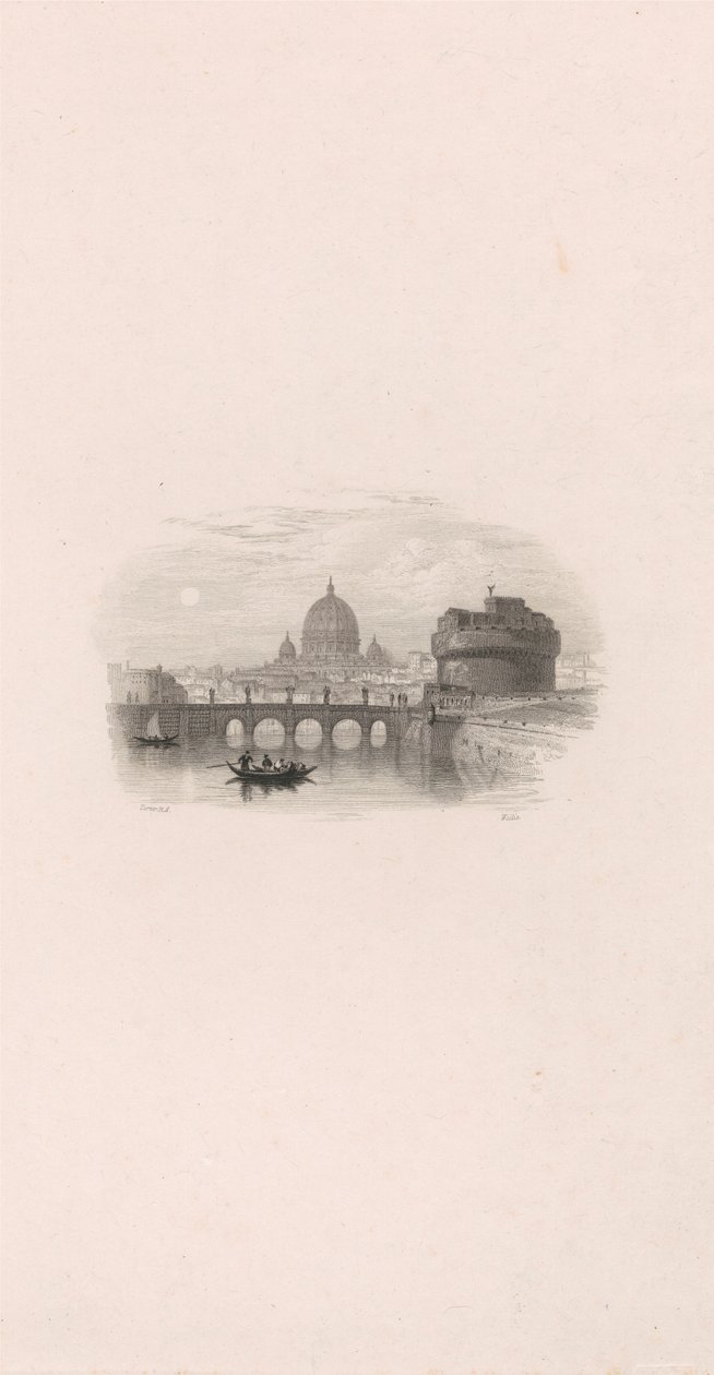 Rom, Engelsburg (Vignette) von Robert Wallis