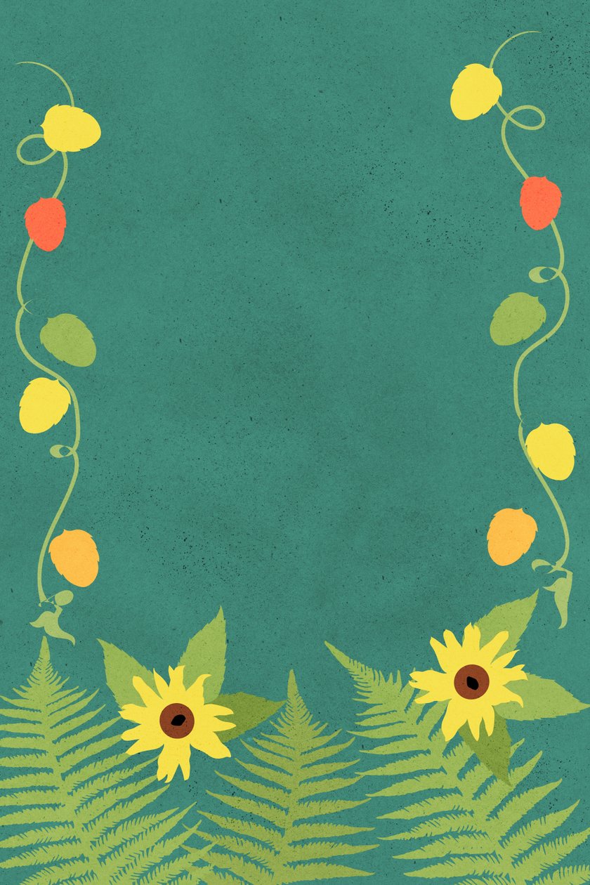 Sonnenblumenfarne, 2022 von Roberta Murray