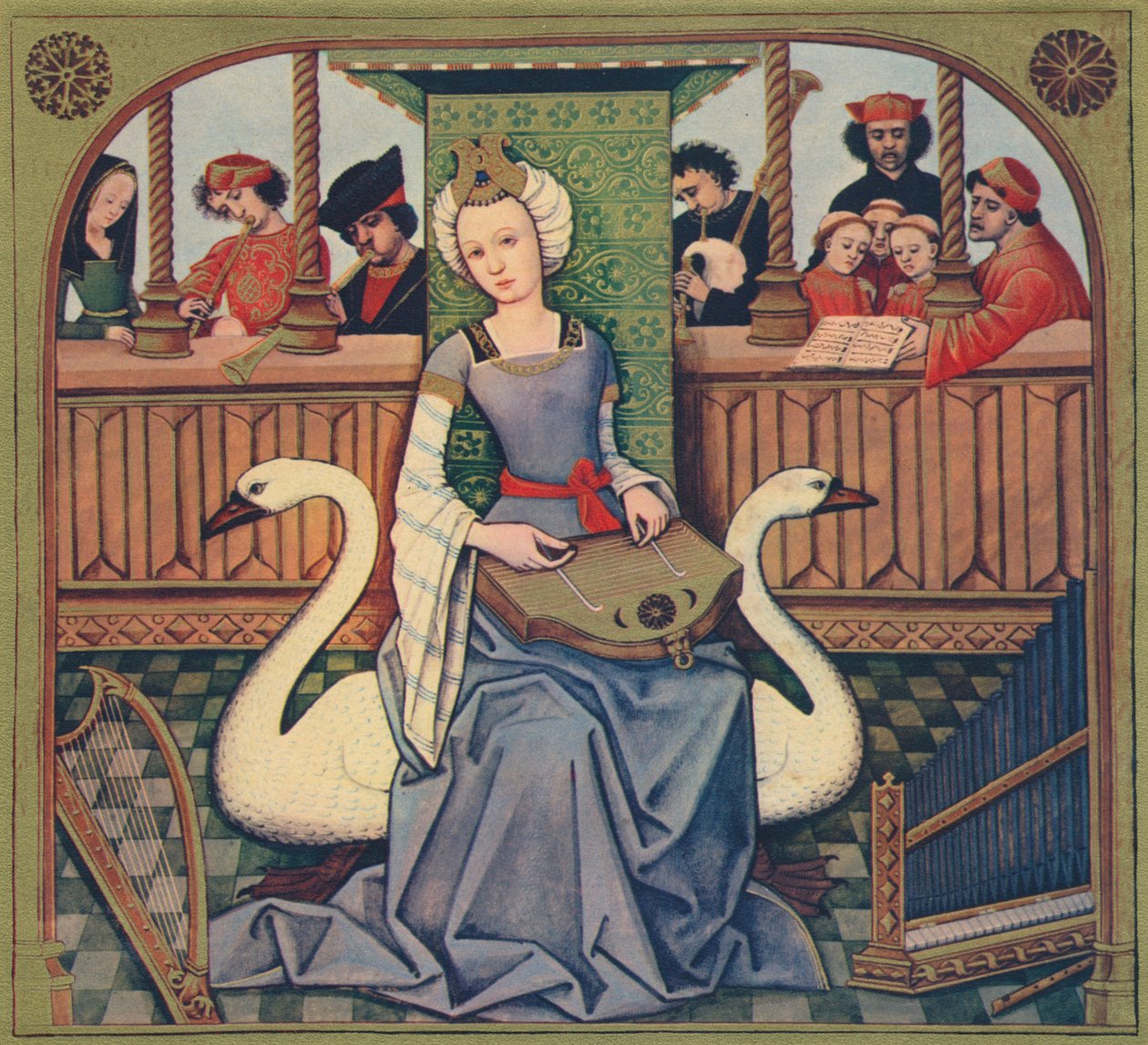 Die Allegorie der Musik, ca. 1496-1498, 1939 von Robinet Testard
