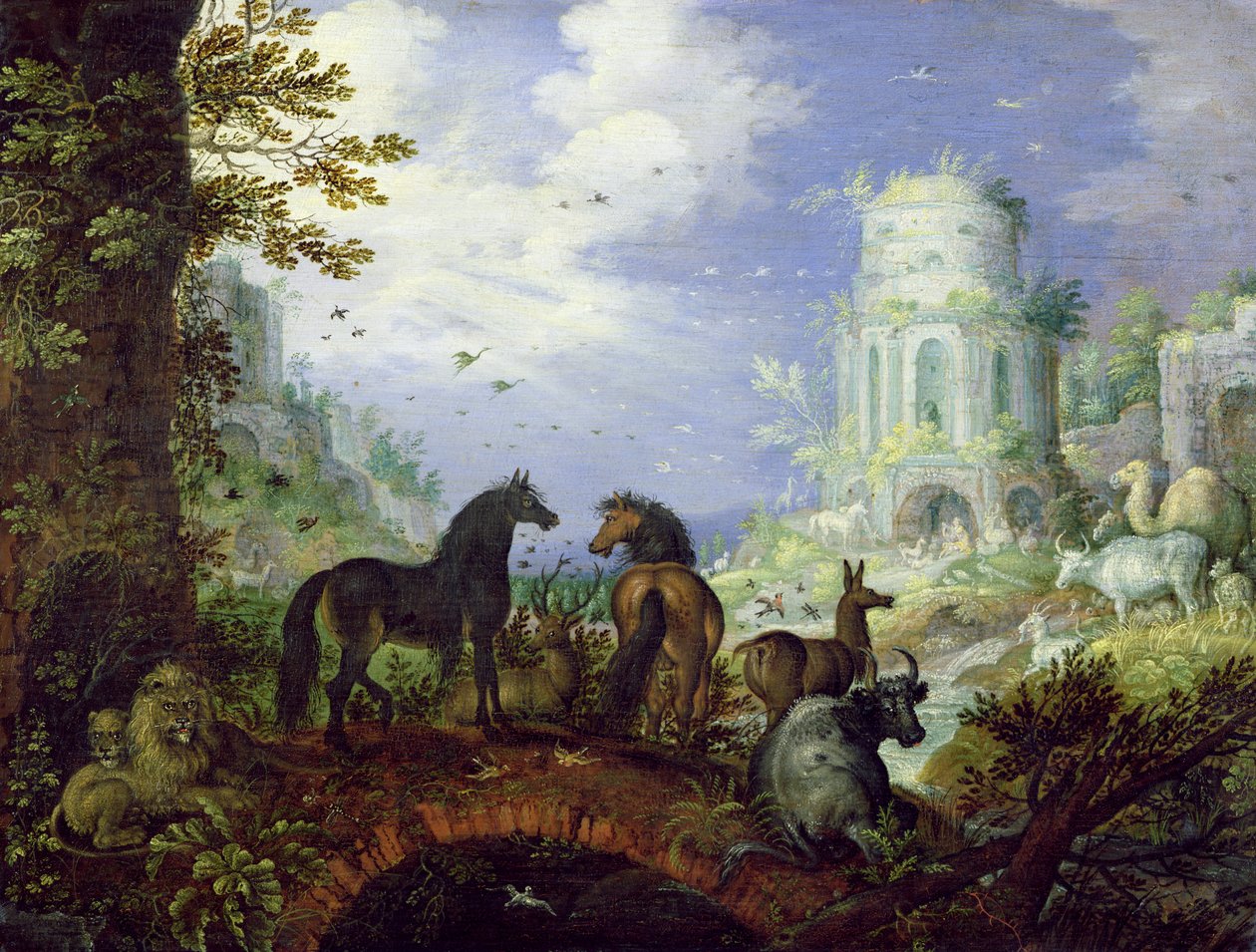 Orpheus bezaubert die Tiere, 1626 von Roelandt Jacobsz. Savery