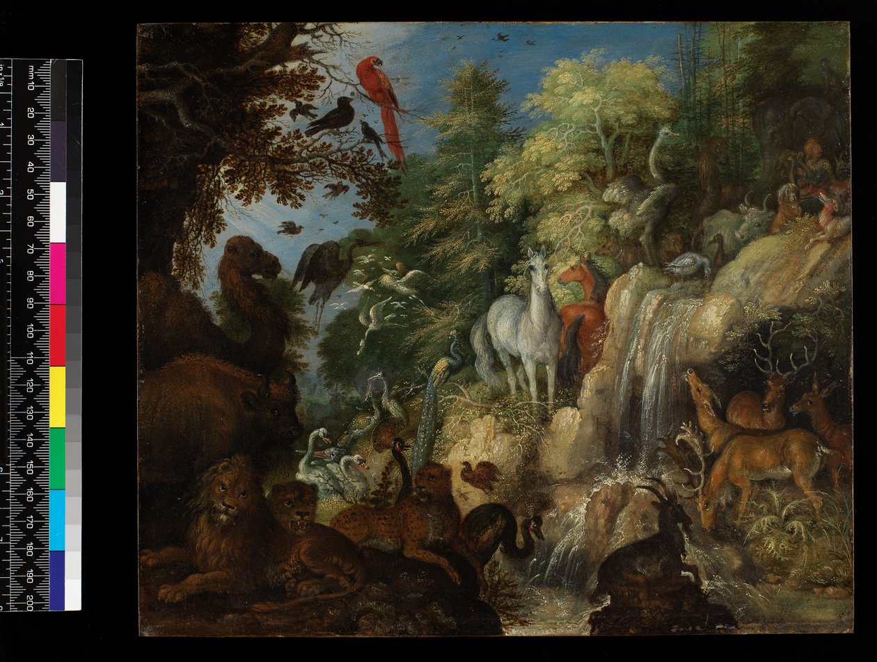 Orpheus mit Vögeln und Tieren, 1622 von Roelandt Jacobsz. Savery