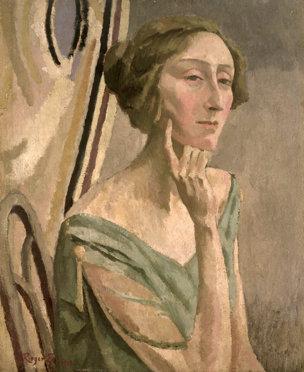 Porträt von Edith Sitwell (1887-1964), 1915 von Roger Eliot Fry