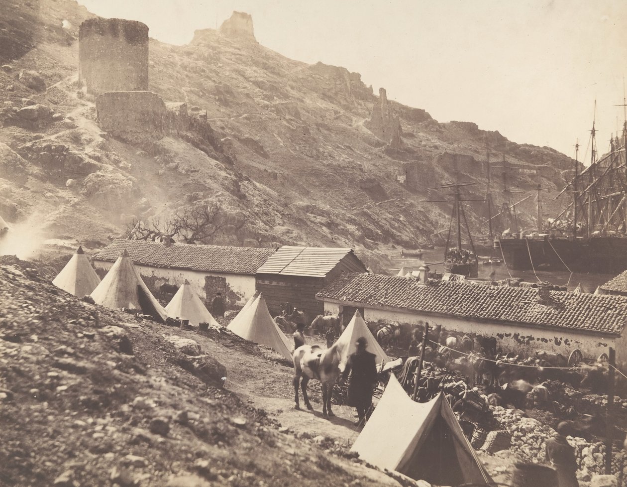 Die genuesische Burg, Balaklava von Roger Fenton