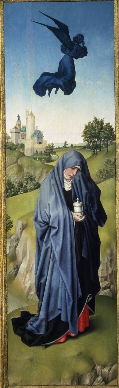 Maria Magdalena, Kreuzigungstriptychon, ca. 1445 von Rogier van der Weyden
