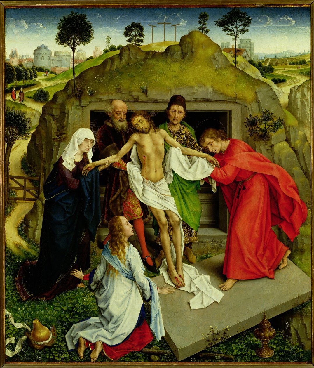 Die Grablegung, ca. 1450 von Rogier van der Weyden