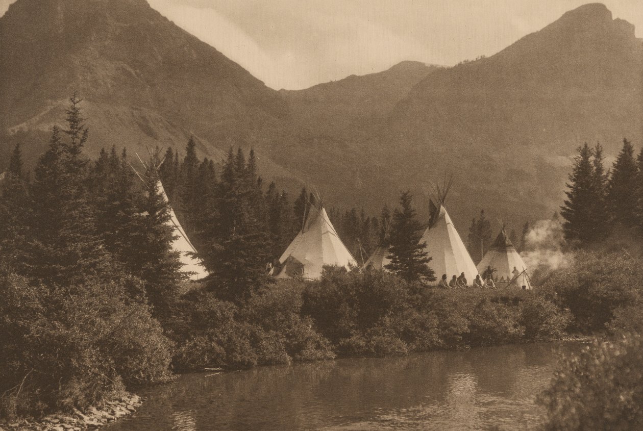 Up the Cutbank, Piegan, Montana von Roland W. Reed