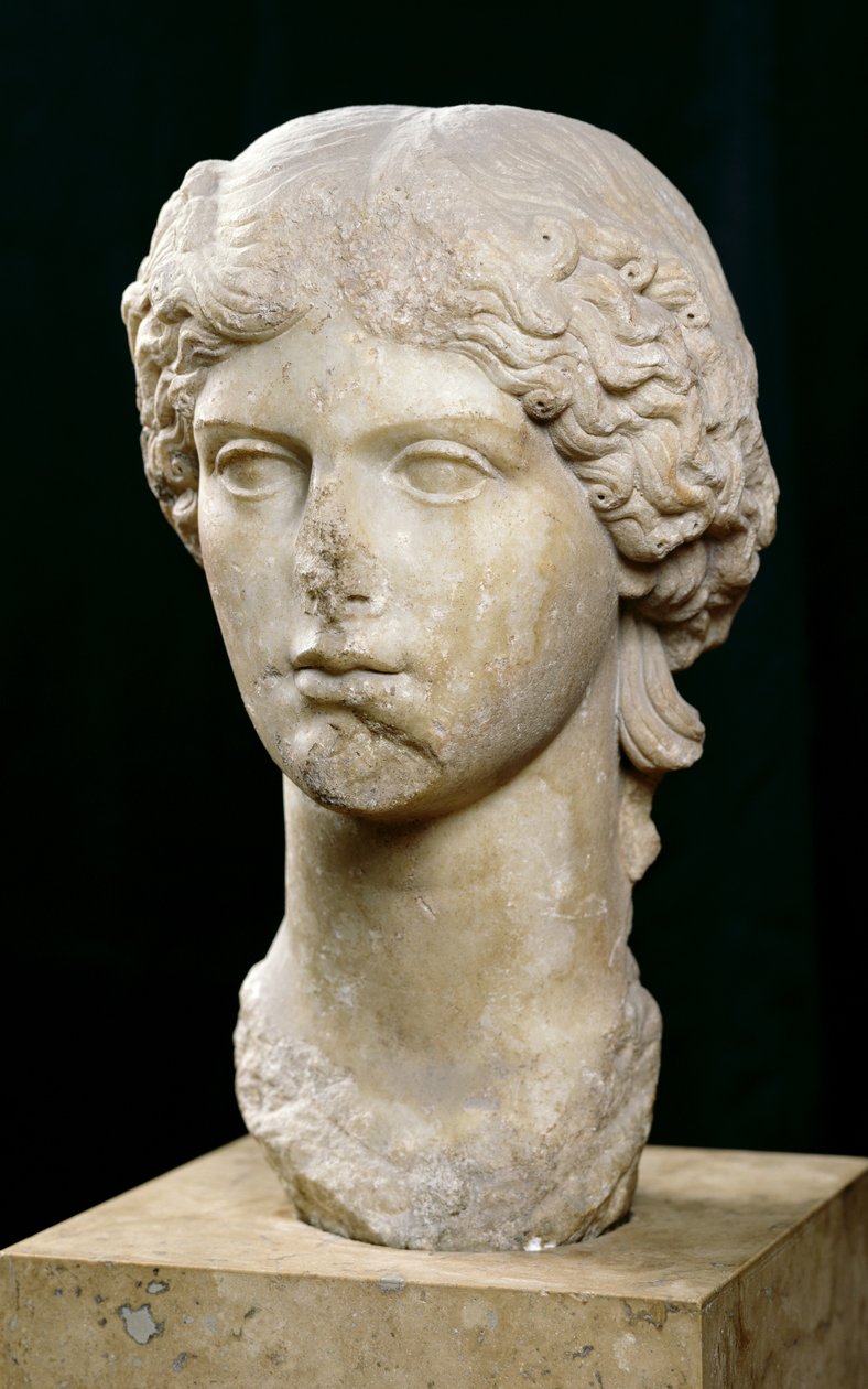 Büste der Agrippina die Ältere (ca. 14 v. Chr.-33 n. Chr.) ca. 37-41 n. Chr. von Roman