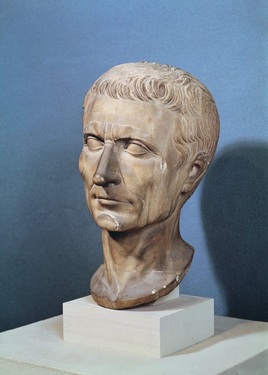 Büste von Julius Caesar (100-44 v. Chr.) (Marmor) von Roman