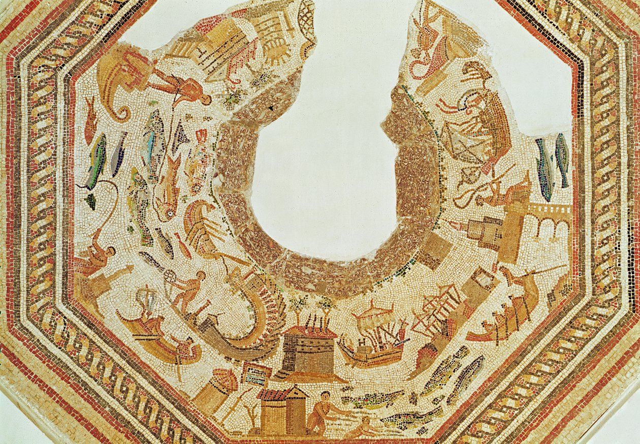 Fisch, aus Vega Baja (Mosaik) von Roman