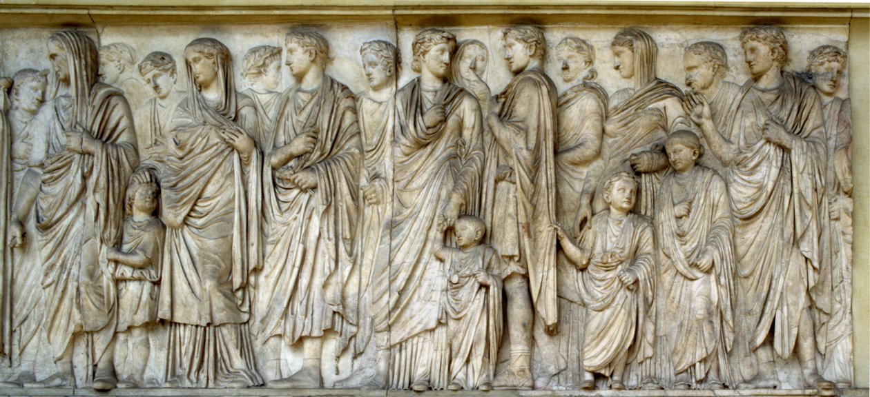Prozession, Südwand der Ara Pacis von Roman