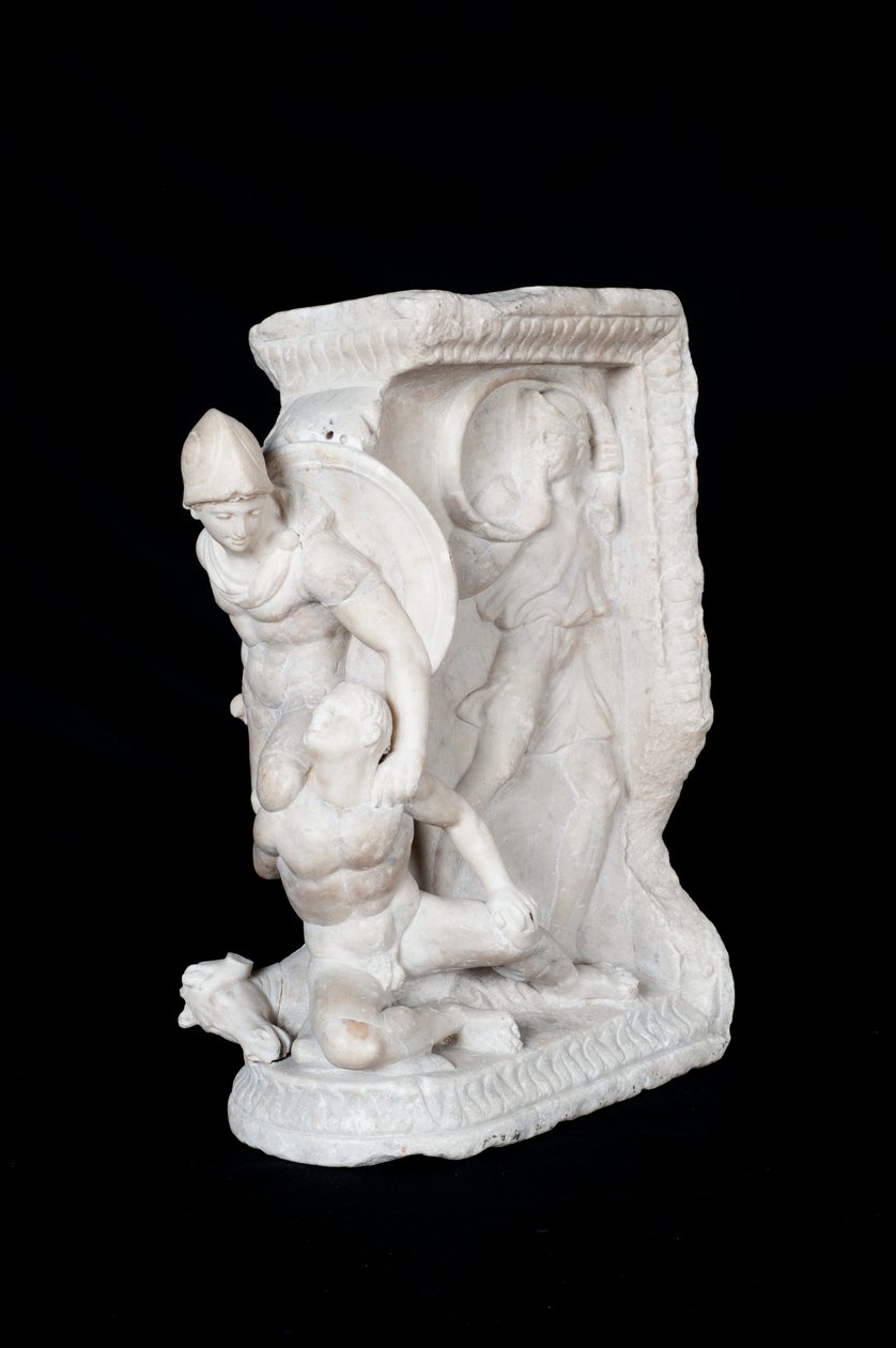 Relief mit Krieger und Ritter von Roman