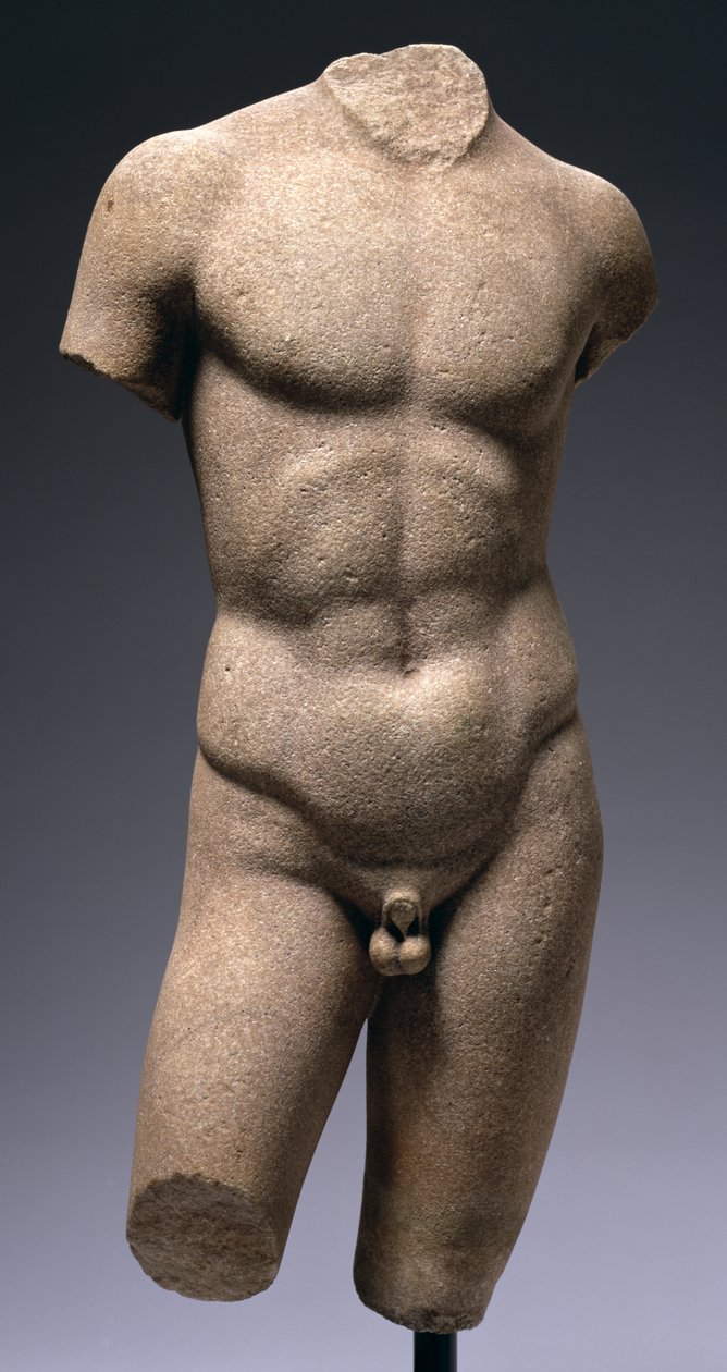 Torso eines nackten Jünglings (Marmor) von Roman