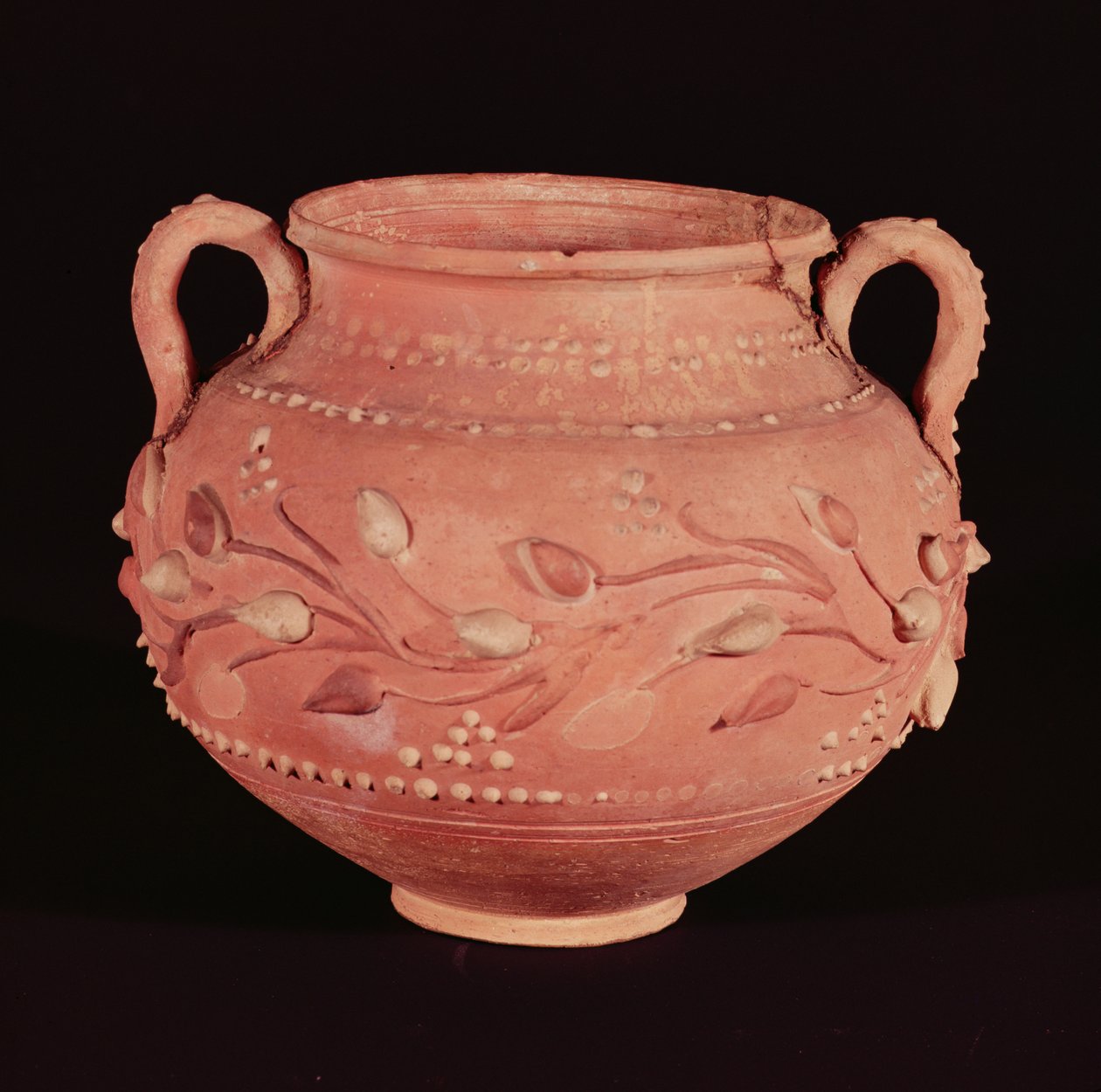 Schüssel mit Schlickerdekoration, gefunden in Koptos, Oberägypten von Roman Period Egyptian