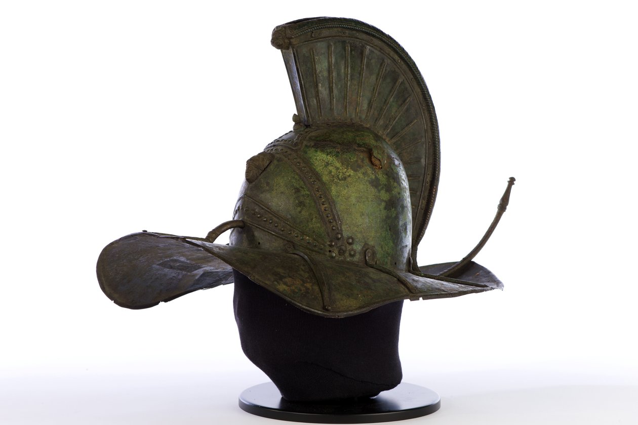 Helm für einen Gladiator (Bronze) von Roman