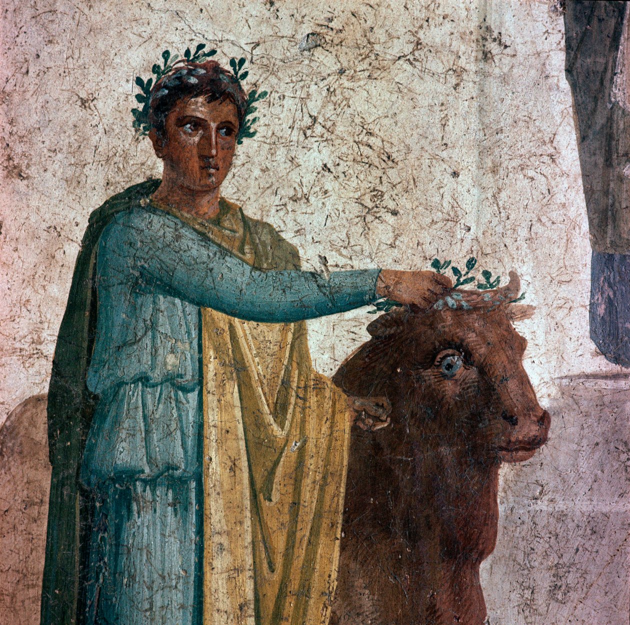 Pelias und sein Neffe Jason (Fresko, 40-60 n. Chr.) von Roman