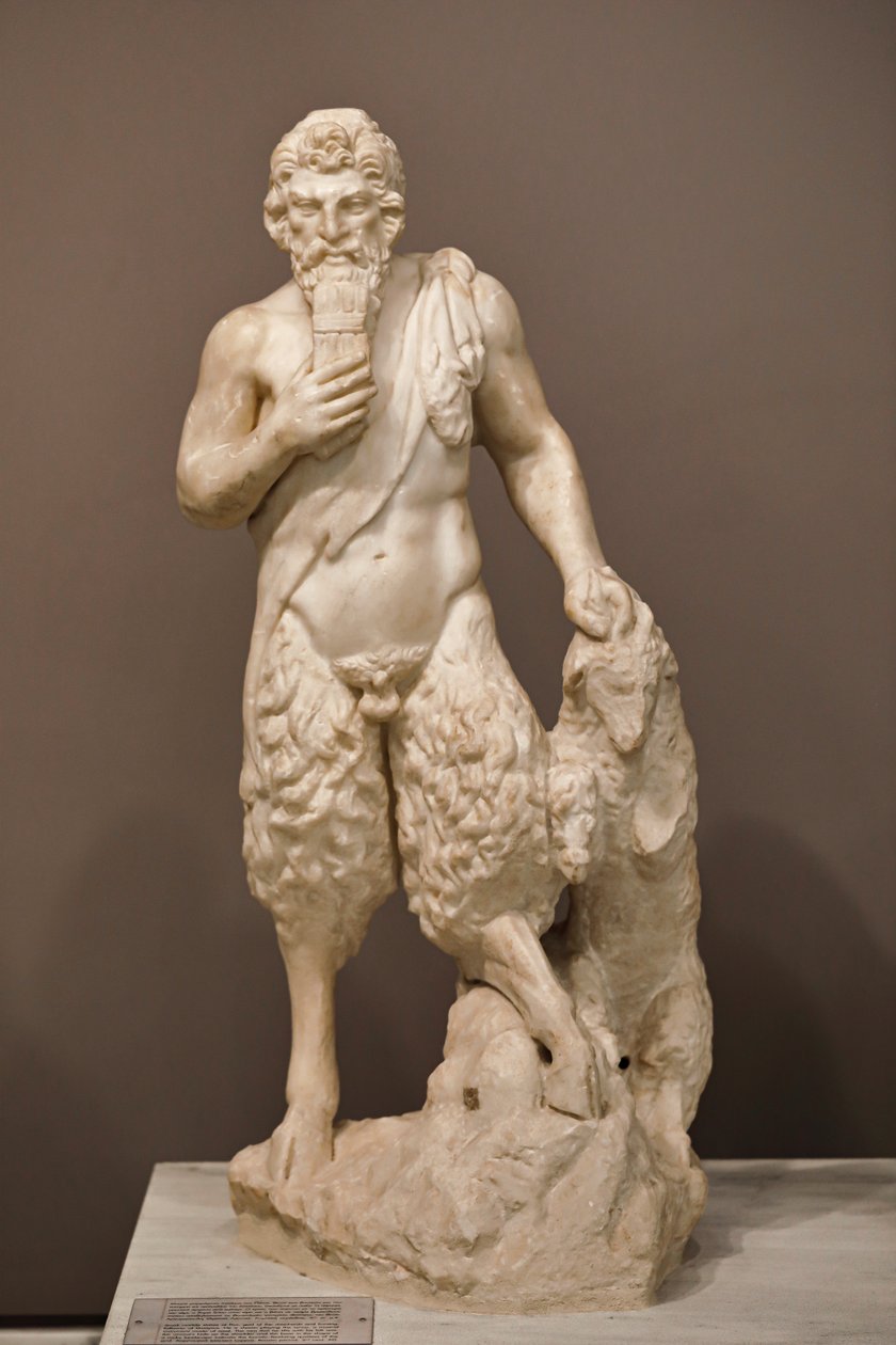 Statue des Gottes Pan, 2. Jahrhundert von Roman