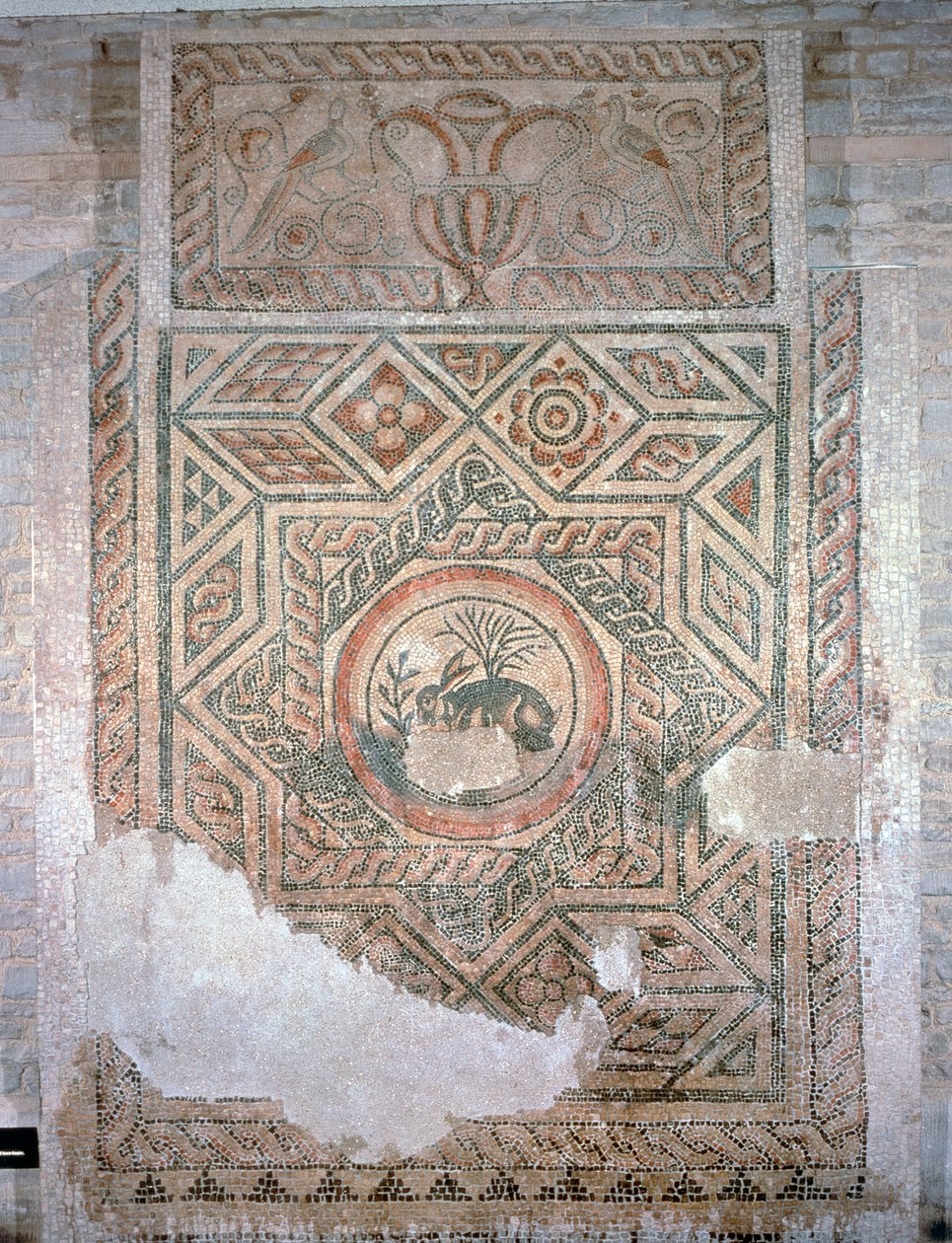 Das Hasenmosaik, 350 n. Chr. von Roman