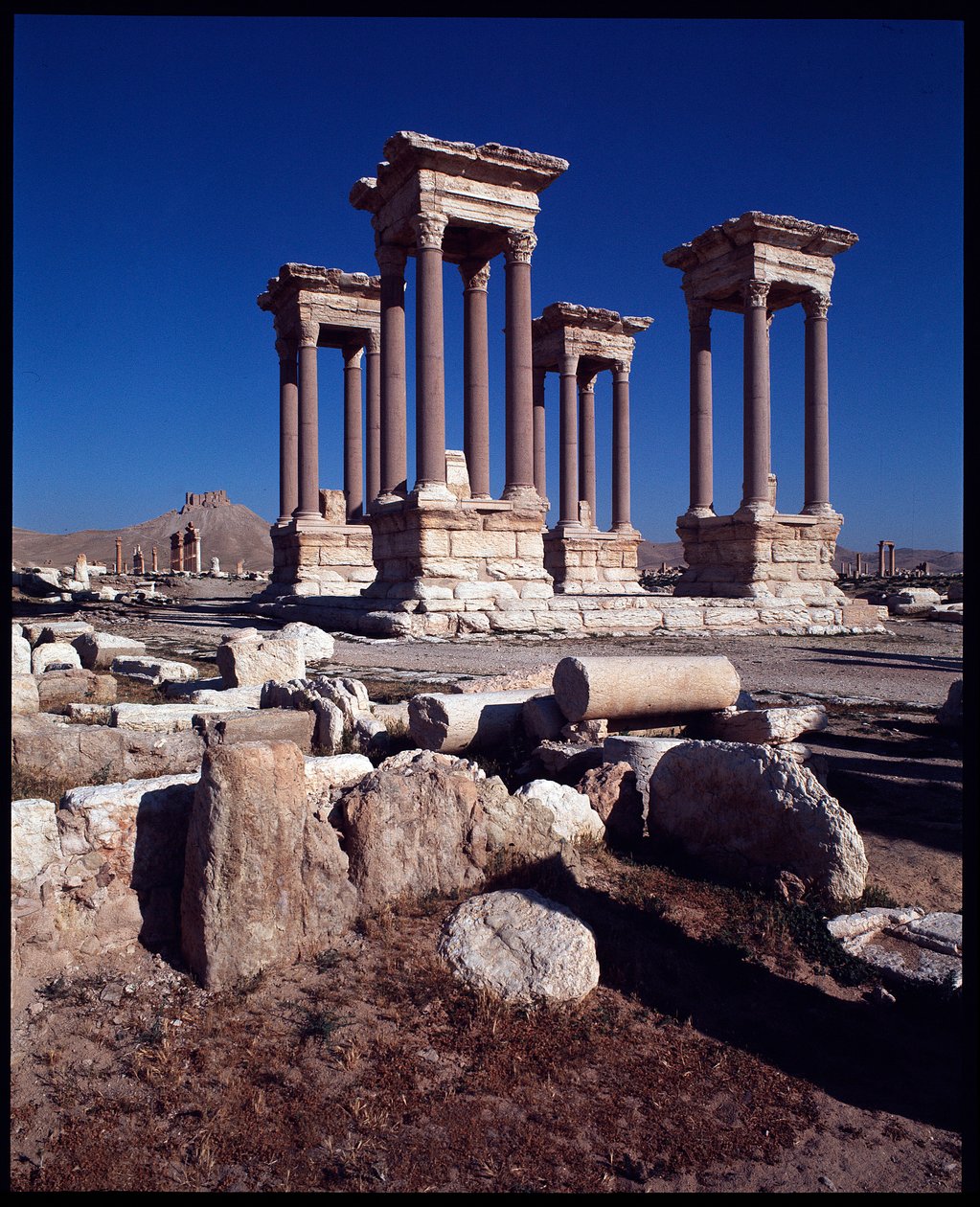 Ansicht des Tetrapylon von Roman