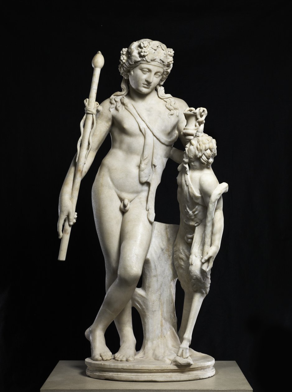 Dionysos mit Pan, 50-150 n. Chr. von Roman Roman