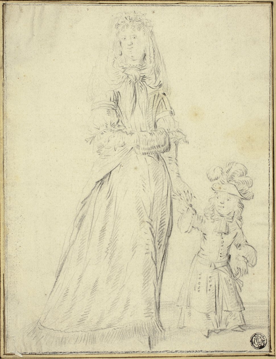 Dame und Kind von Romeyn de Hooghe