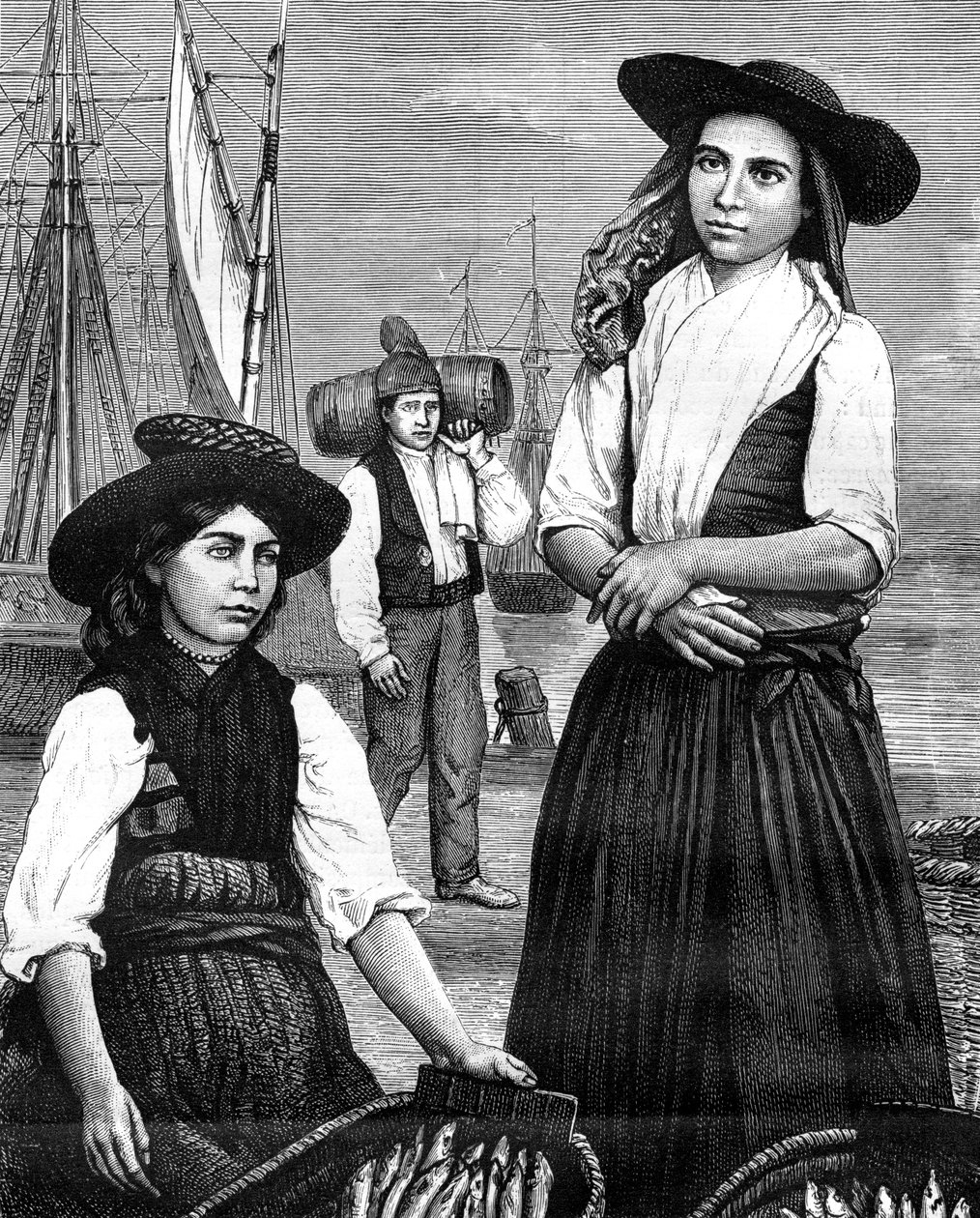 Portugiesische Frauen, 19. Jahrhundert von Ronjat