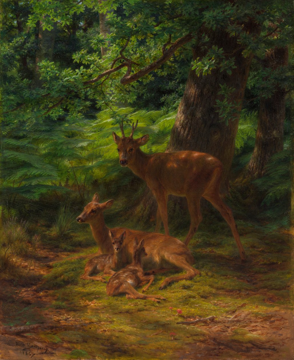 Hirsch in Ruhe, 1867 von Rosa Bonheur