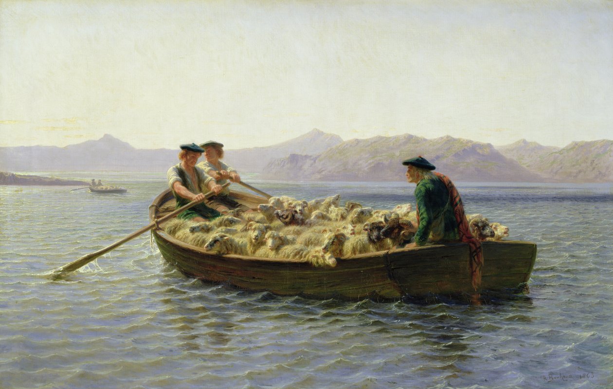 Ruderboot, 1863 von Rosa Bonheur