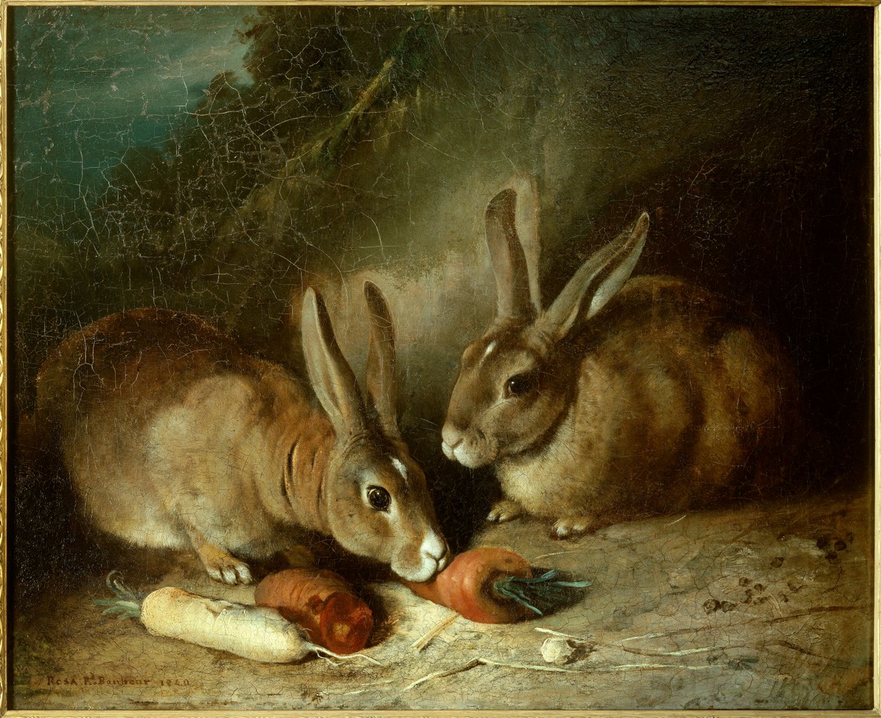 Kaninchen. von Rosa Bonheur