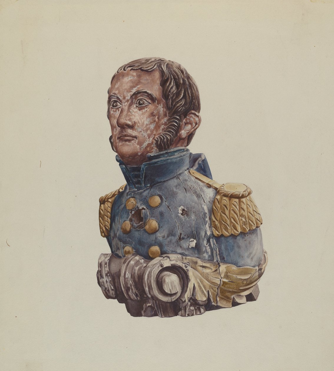 Galionsfigur: Marineoffizier von Rosamond P. Gray