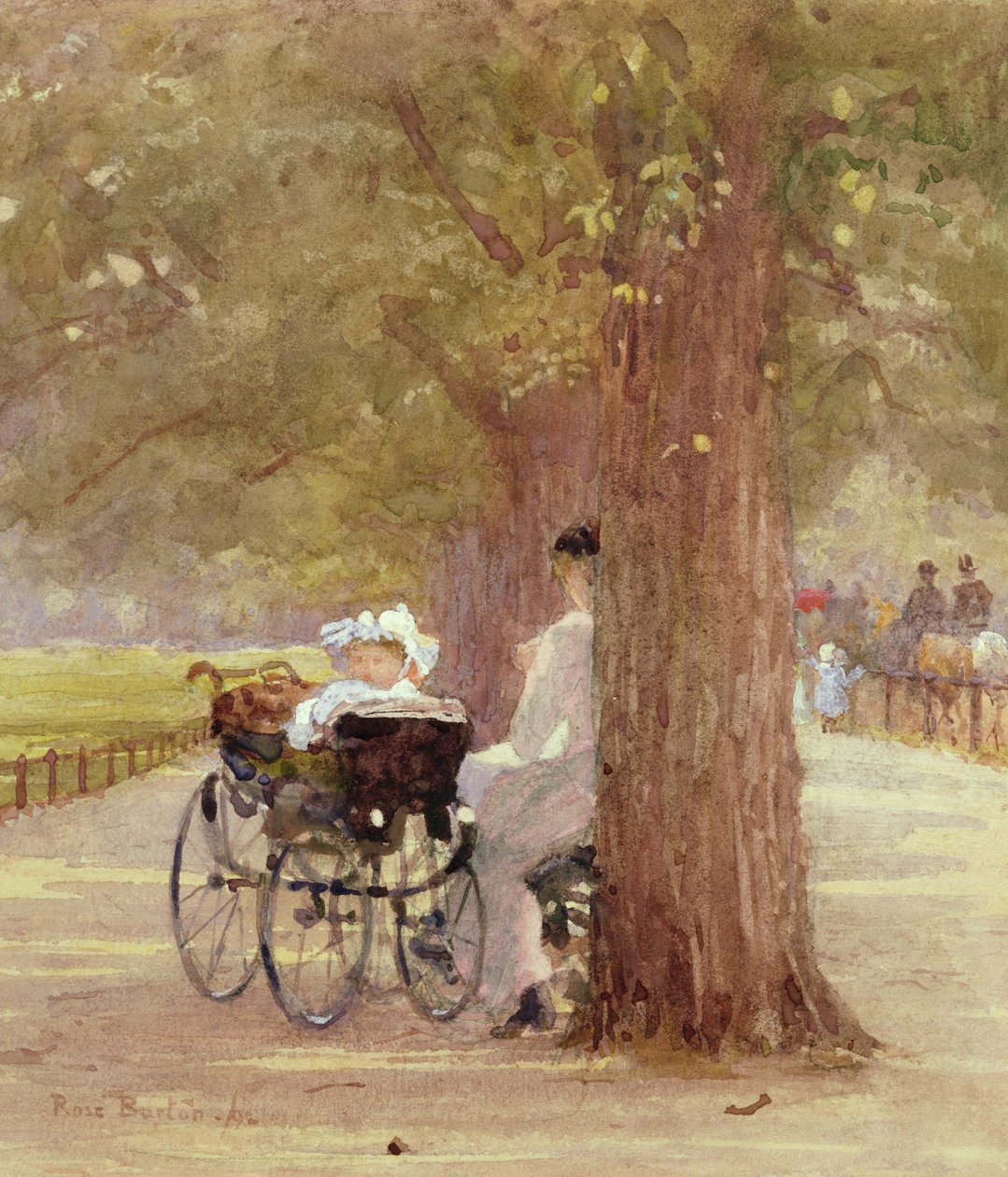 Eine Pause in Rotten Row, 1892 von Rose Maynard Barton