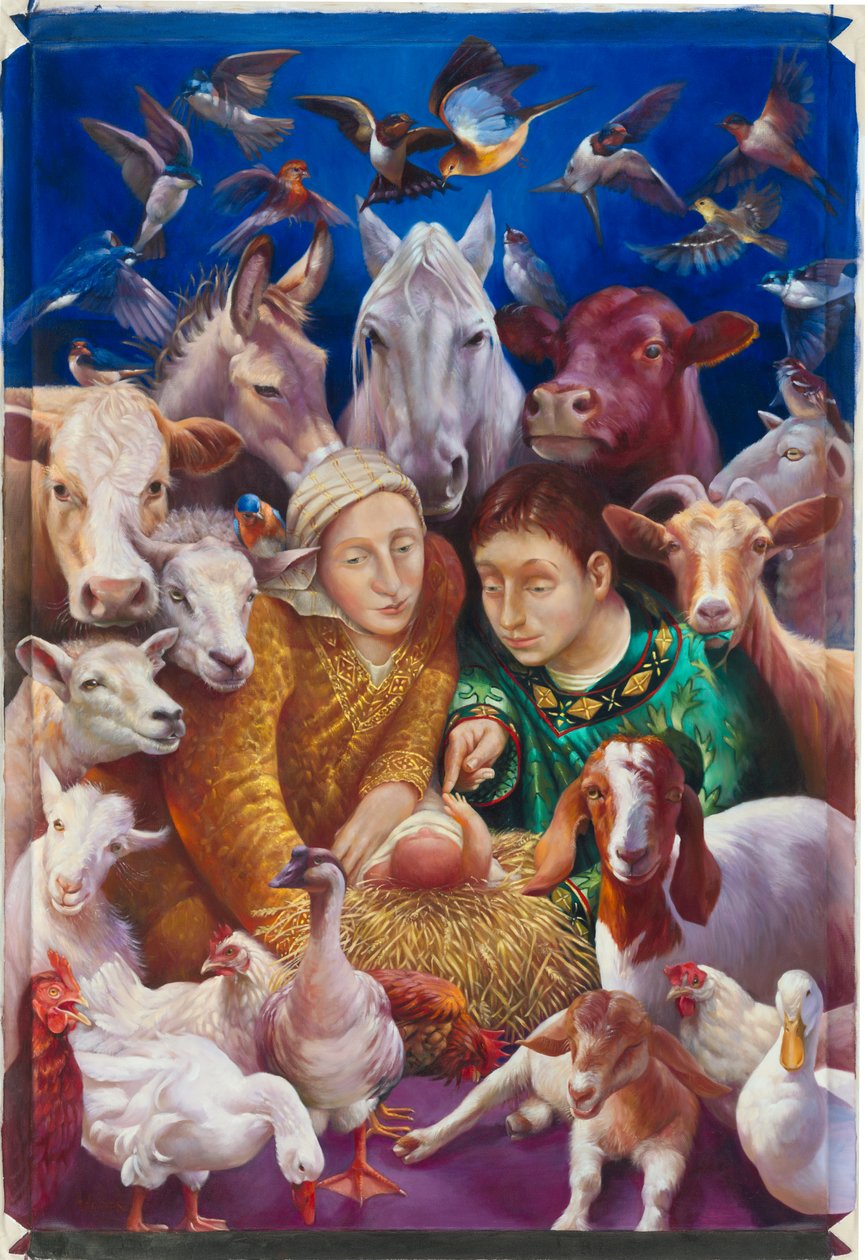 Die Geburt Christi, 2012 von Rosemarie Adcock