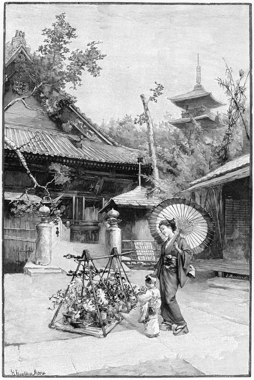 In einem Garten von Tokio von Rousseau