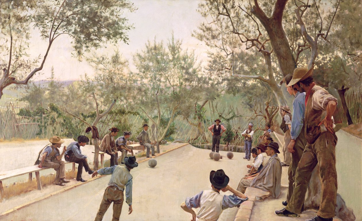 Die Boules-Spieler, 1882 von Ruggero Focardi