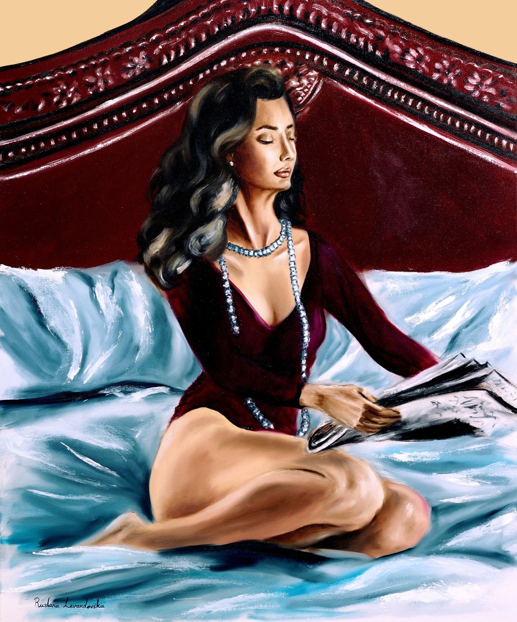 Der Leser II, 2023 von Ruslana Levandovska