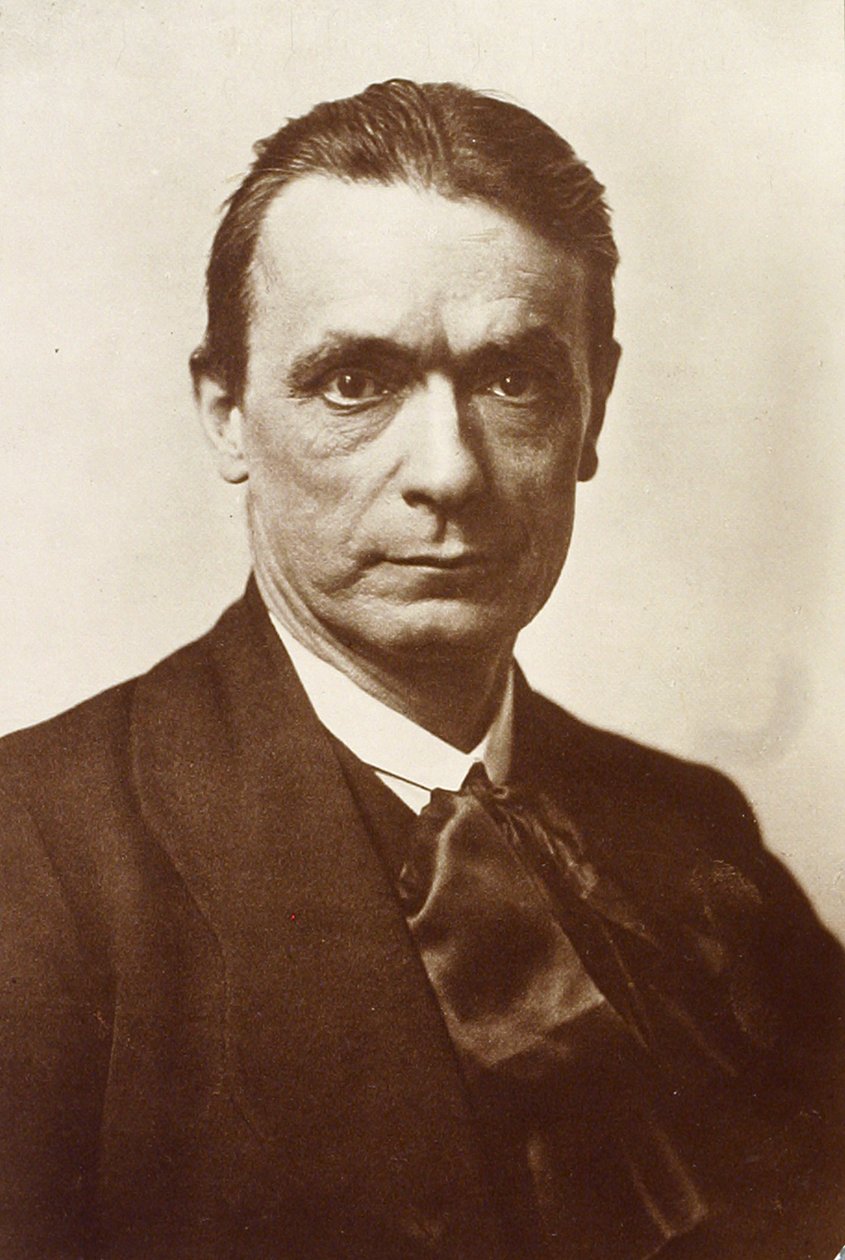 Porträt des Philosophen und Esoterikers Rudolf Steiner von Russian Photographer