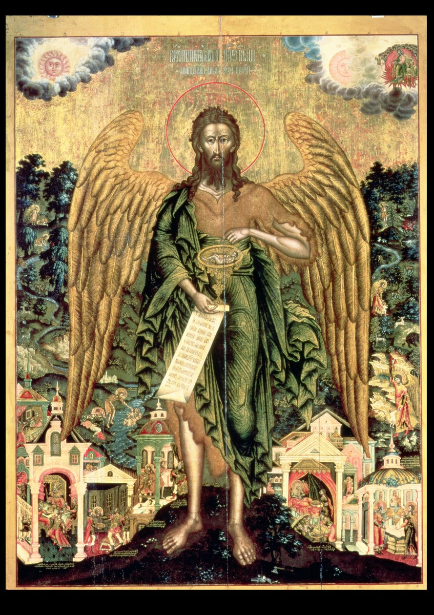 St. Johannes der Täufer, Engel der Wildnis von Russian School