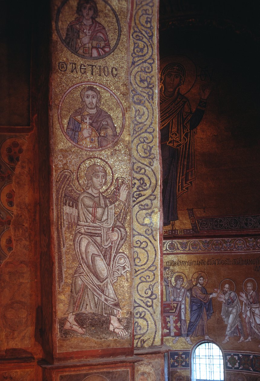 Erzengel Gabriel (Mosaik) von Russian School