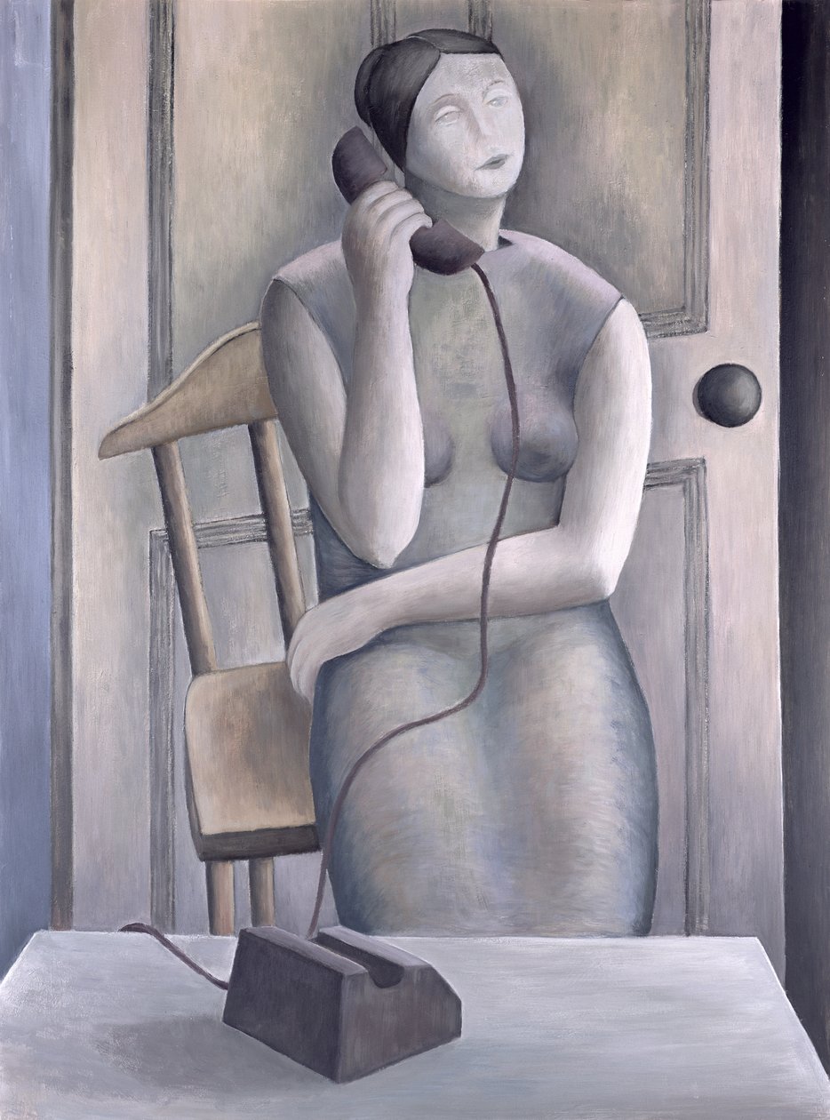 Frau am Telefon, 1995 von Ruth Addinall