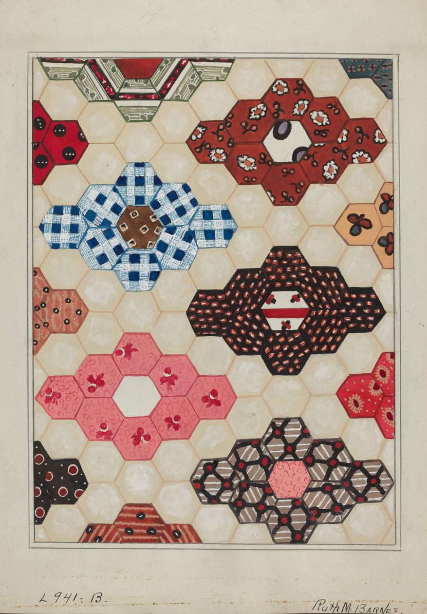 Quilt 1 Abschnitt von Ruth M Barnes