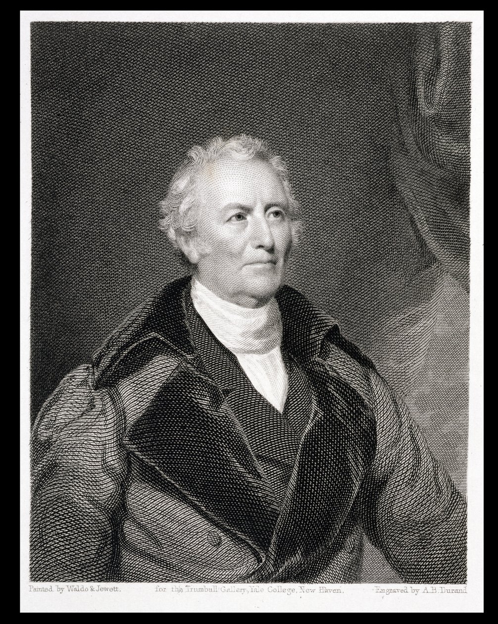 John Trumbull (1756-1843) graviert von Asher Brown Durand (1796-1886) von S.L. and Jewitt, T.O.S. Waldo