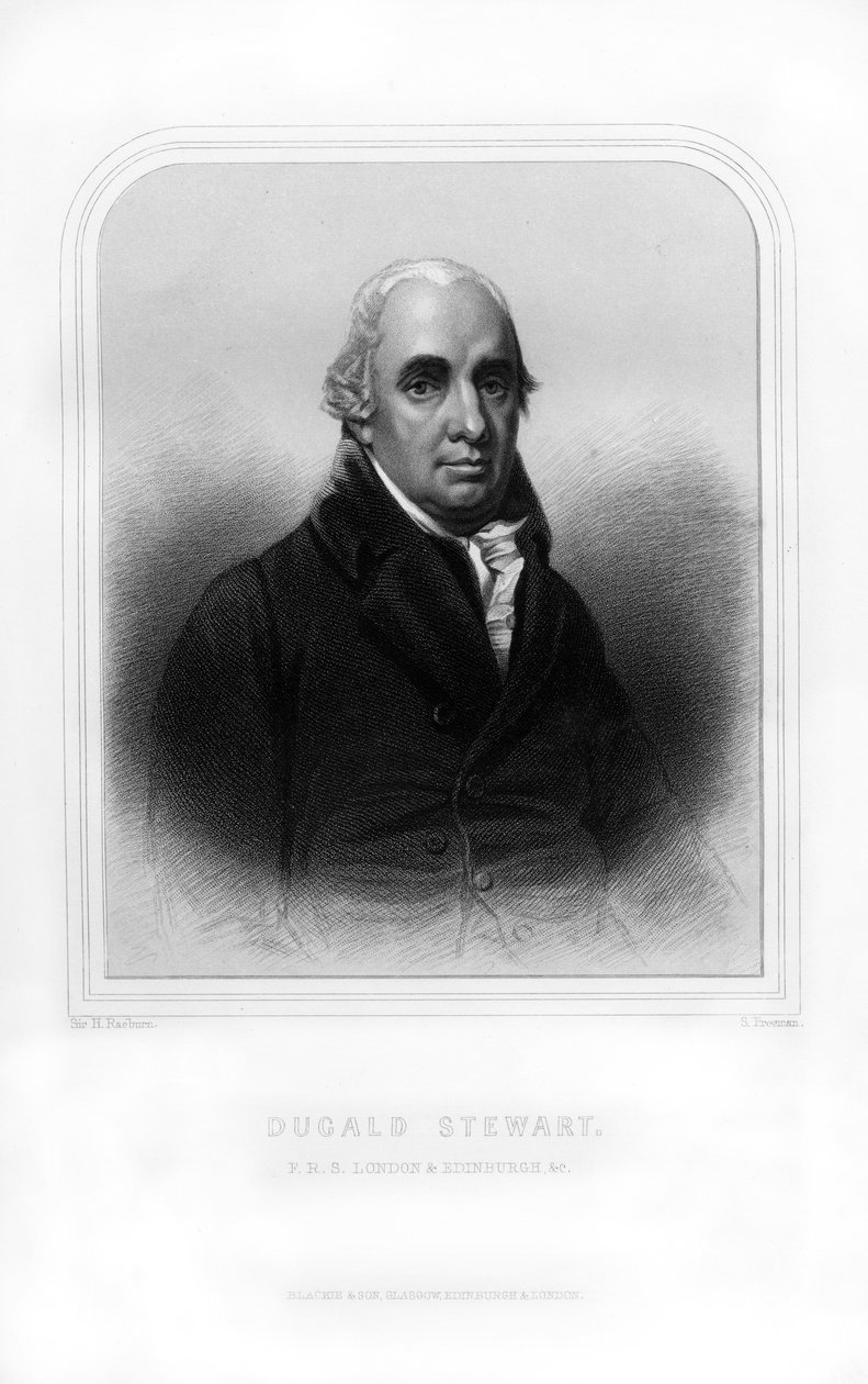 Dugald Stewart, schottischer Philosoph, 1870 von S. Freeman