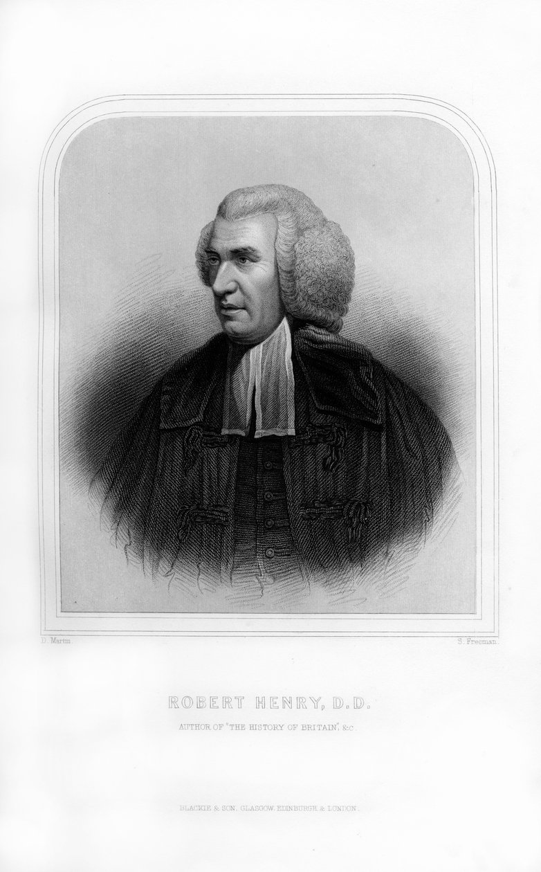 Robert Henry, schottischer Historiker, 1870 von S. Freeman