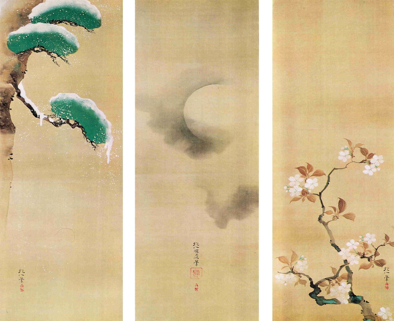 Rollbilder von Sakai Hoitsu