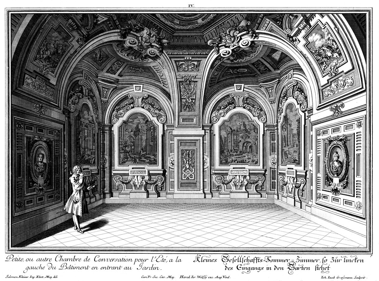 Kleines Gesellschaftszimmer im Westflügel von Salomon Kleiner