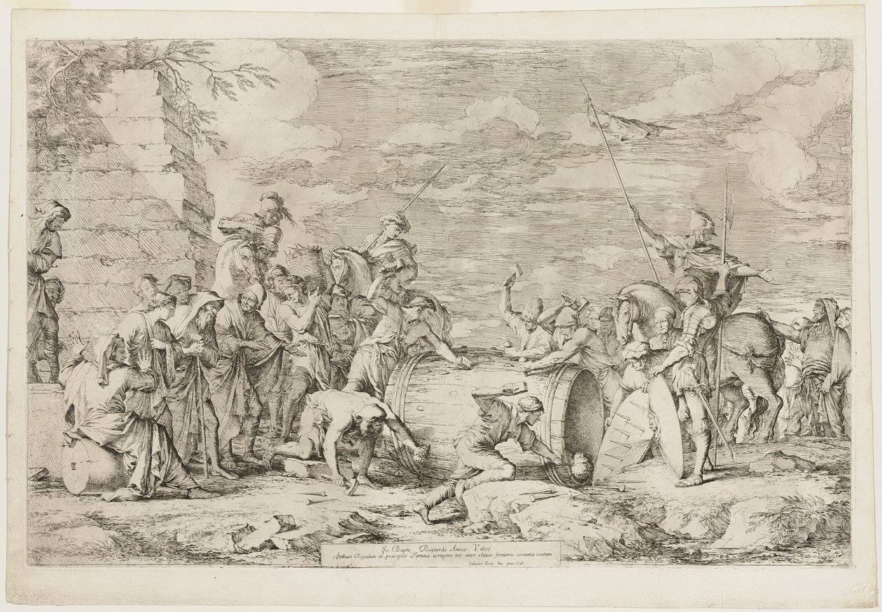 Tod des Atilius Regulus von Salvator Rosa
