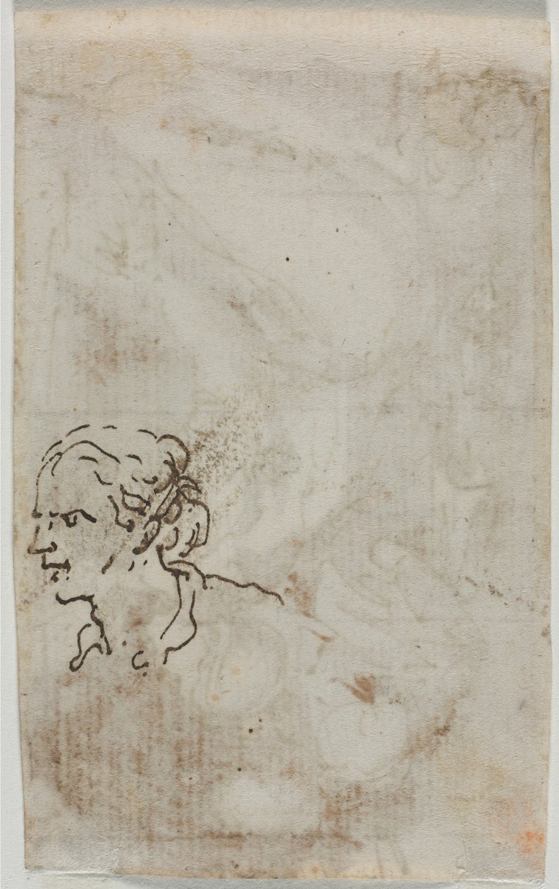 Figurenstudien verso, ca. 1640-1649 von Salvator Rosa