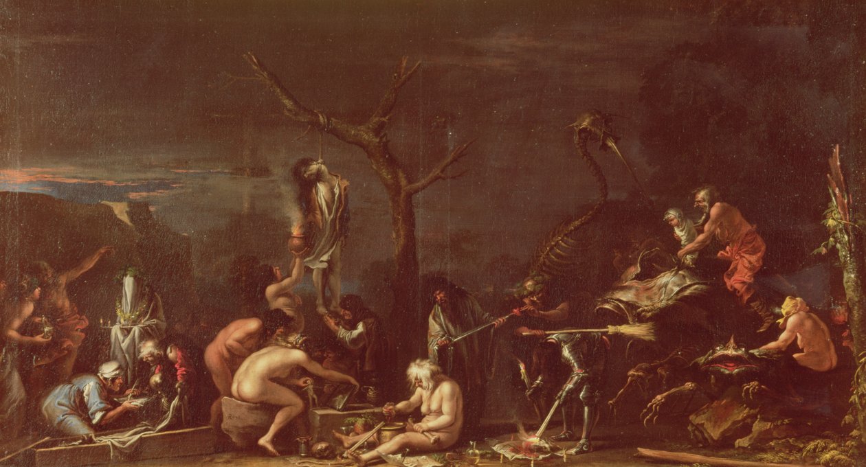 Szene mit Hexen von Salvator Rosa