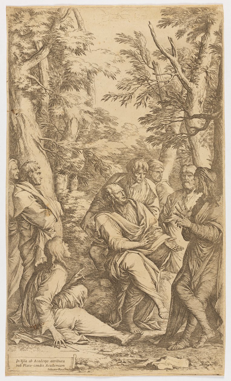 Die Akademie von Plato von Salvator Rosa