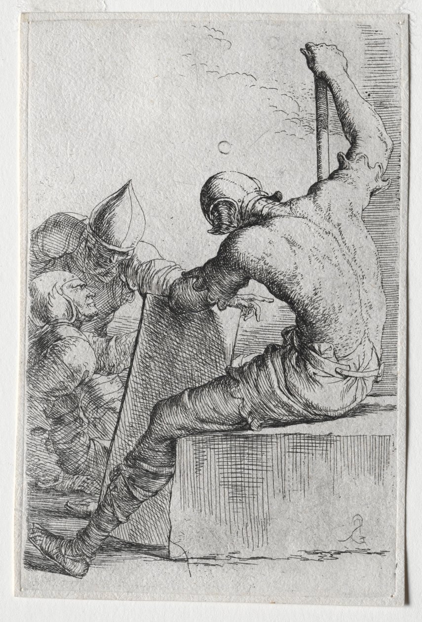 Die Figurinen-Serie: Figurine, 1656-57 von Salvator Rosa