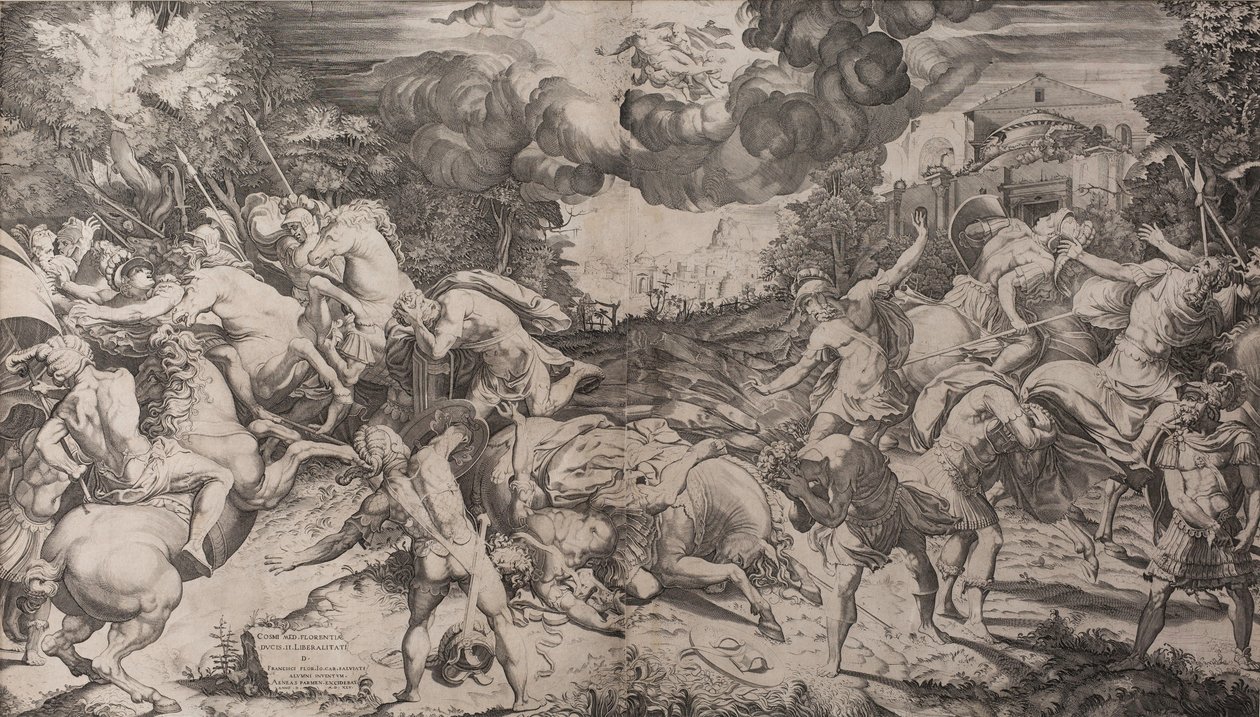 Die Bekehrung des Heiligen Paulus, 1545 von Salviati